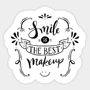 Smile Is The Best Makeup Sticker